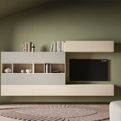 Parete Attrezzata Pratico PTG449 di SantaLucia