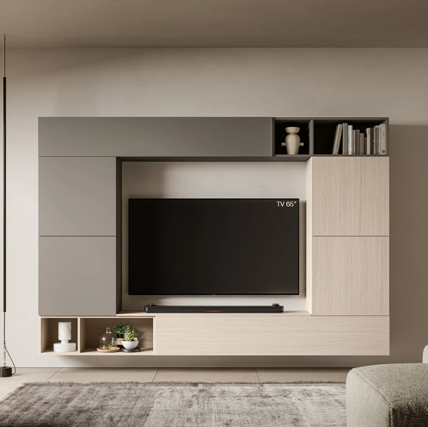 Parete Attrezzata Pratico PTG453 di SantaLucia