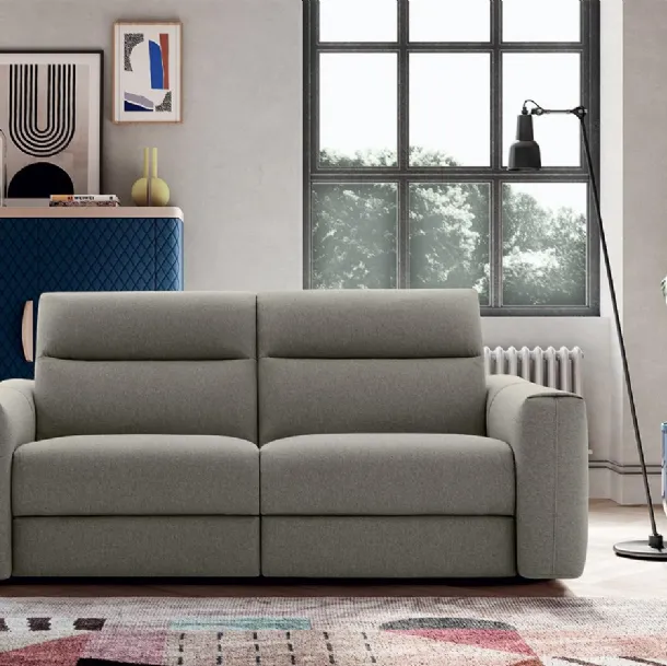 Divano lineare Creed con movimento relax di Felis