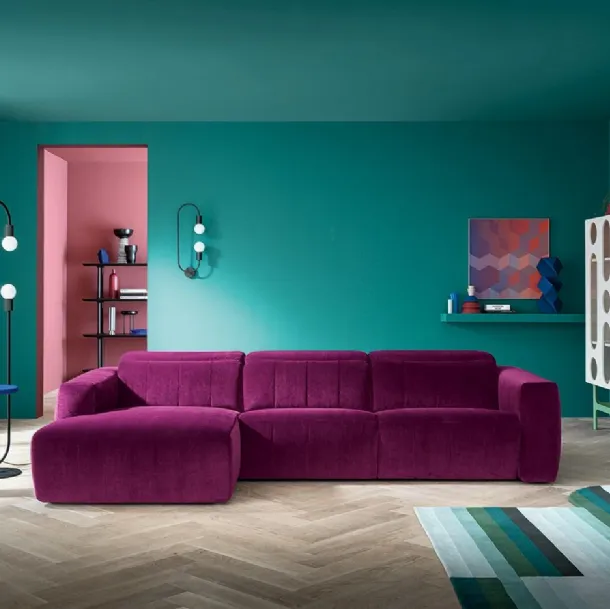 Divano relax con penisola Kensington di Felis