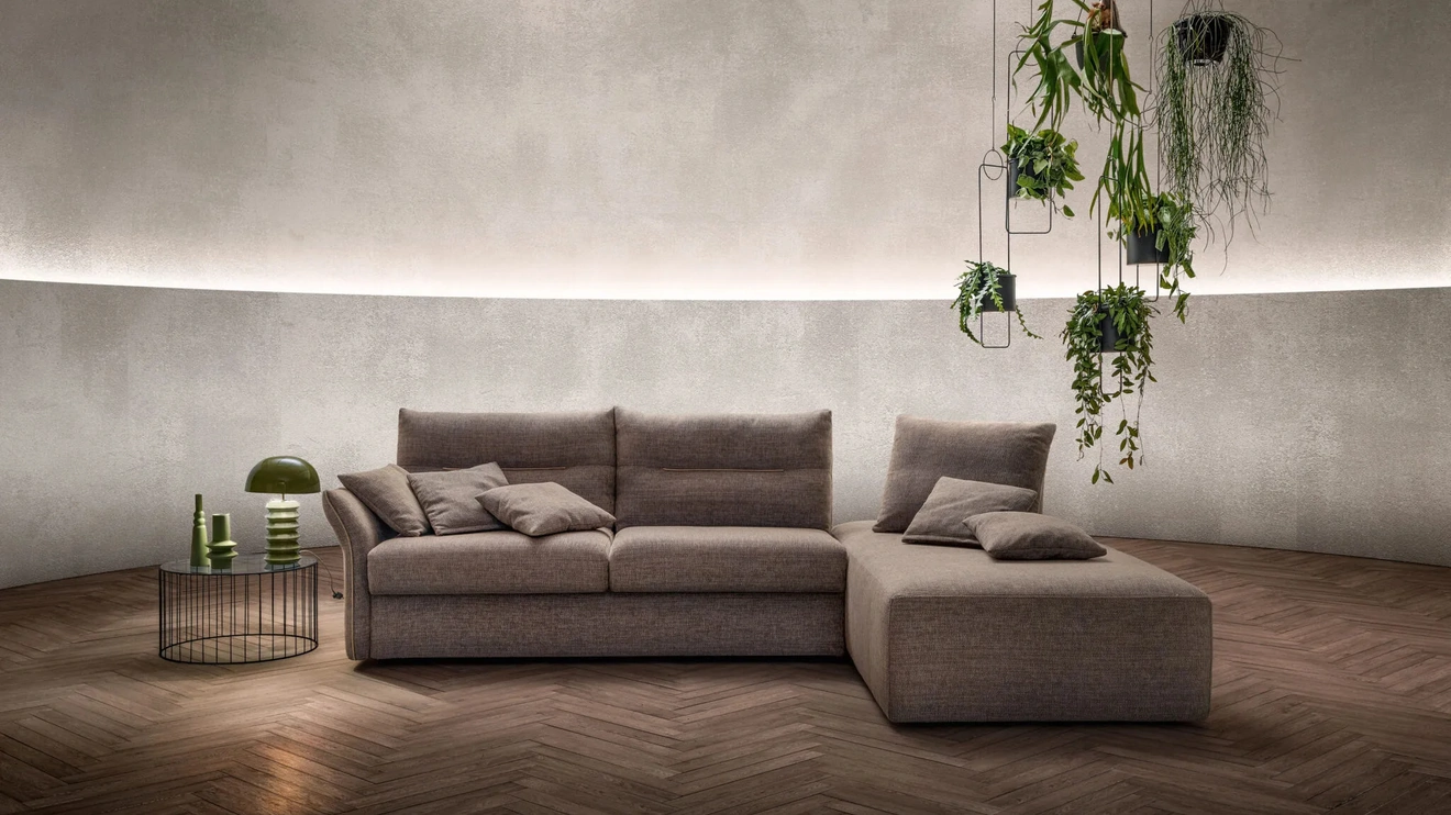 Divano Letto con penisola Rock di Samoa