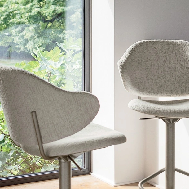 Sgabello in tessuto Holly di Calligaris