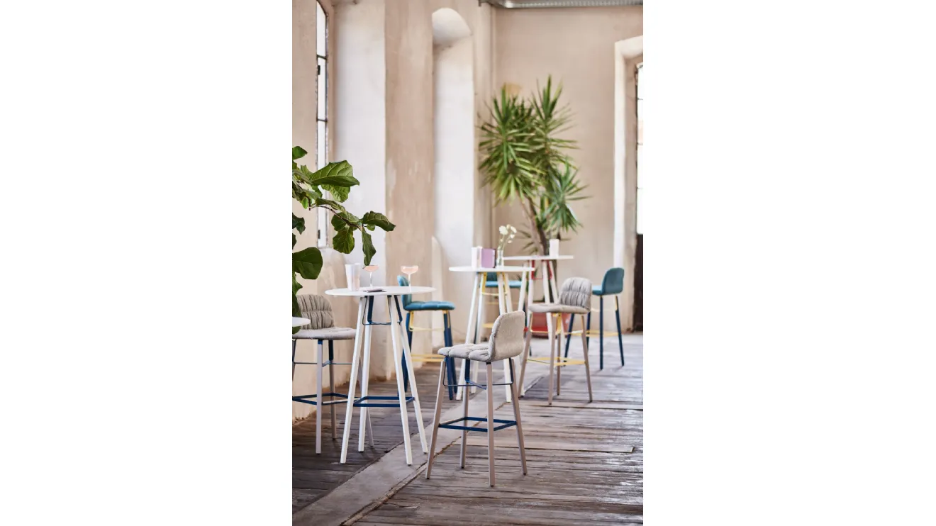 Sgabello imbottito Liù di Midj