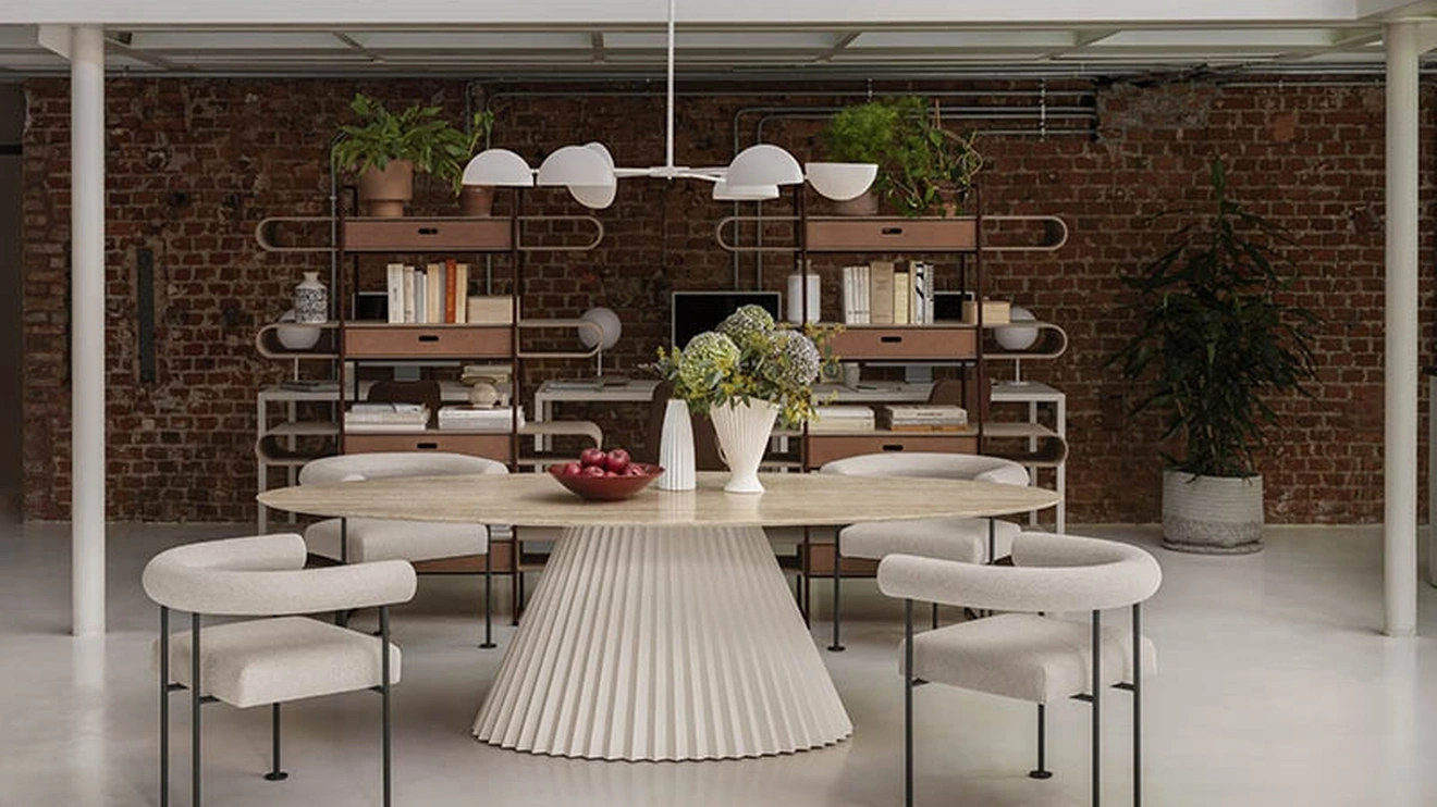 Sedia Qua-ndo in tessuto e metallo di Midj