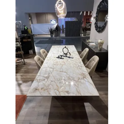 Tavolo allungabile in ceramica Axel di Ozzio