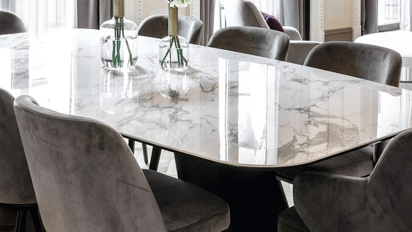 Tavolo fisso Icaro in ceramica di Calligaris