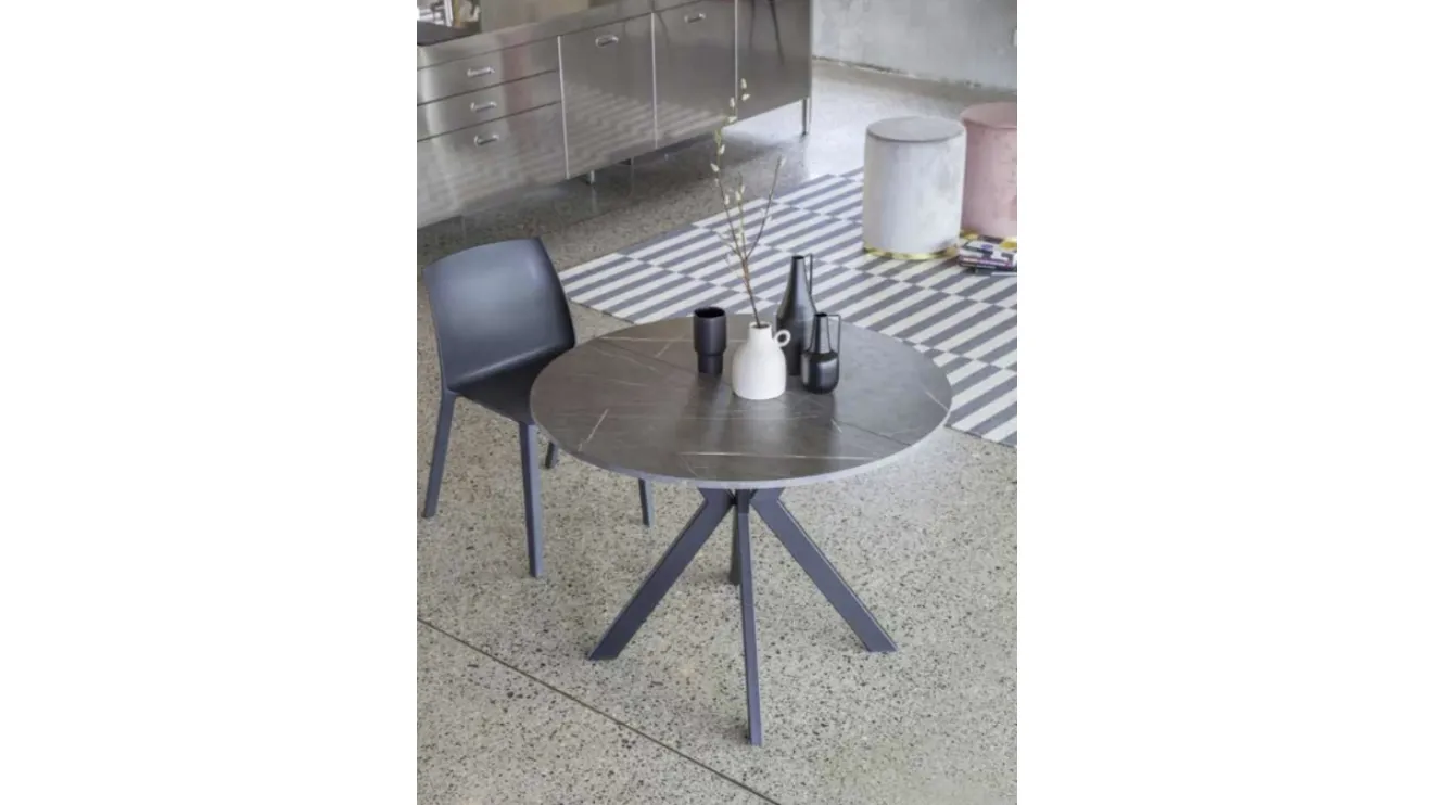 Tavolo rotondo allungabile Micro Round di La Seggiola