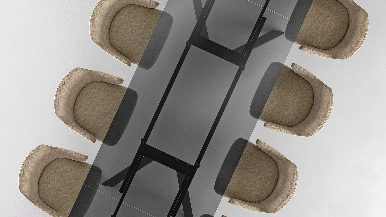 Tavolo allungabile Smokey di Stones