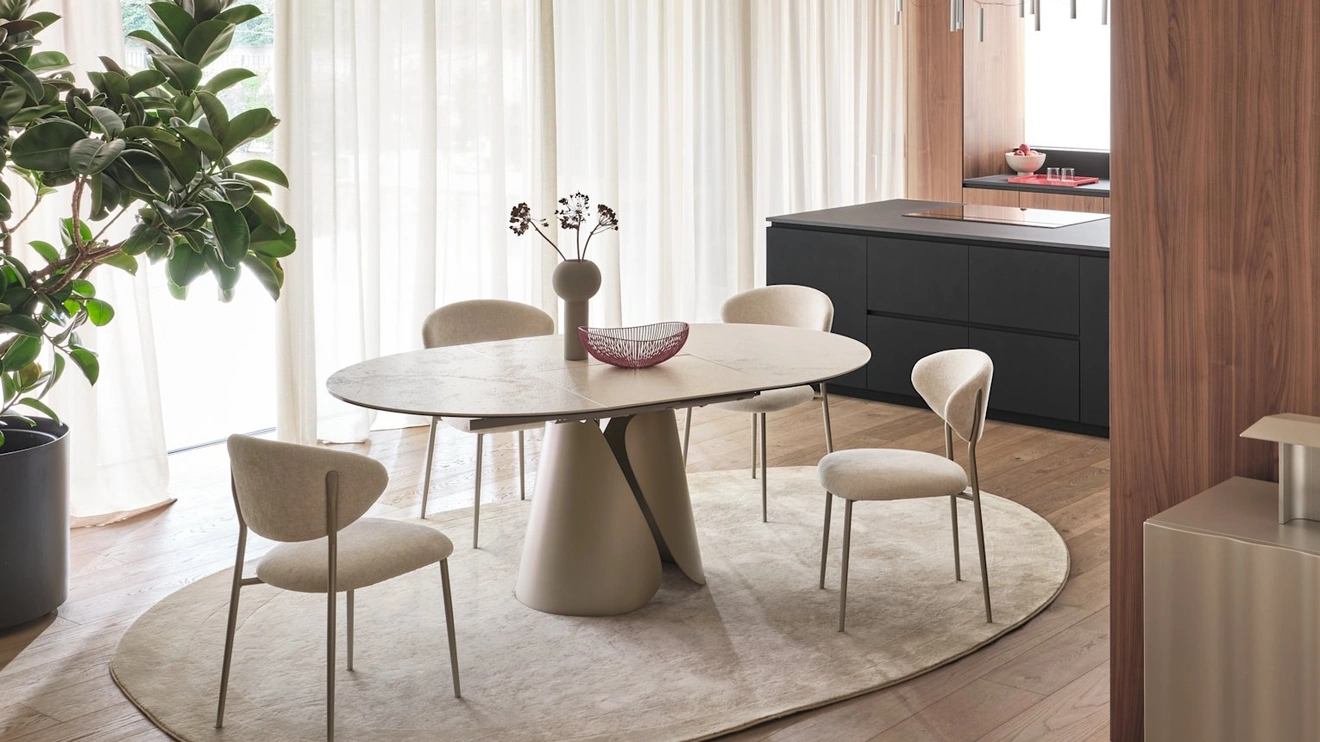 Tavolo allungabile Tango in ceramica di Calligaris