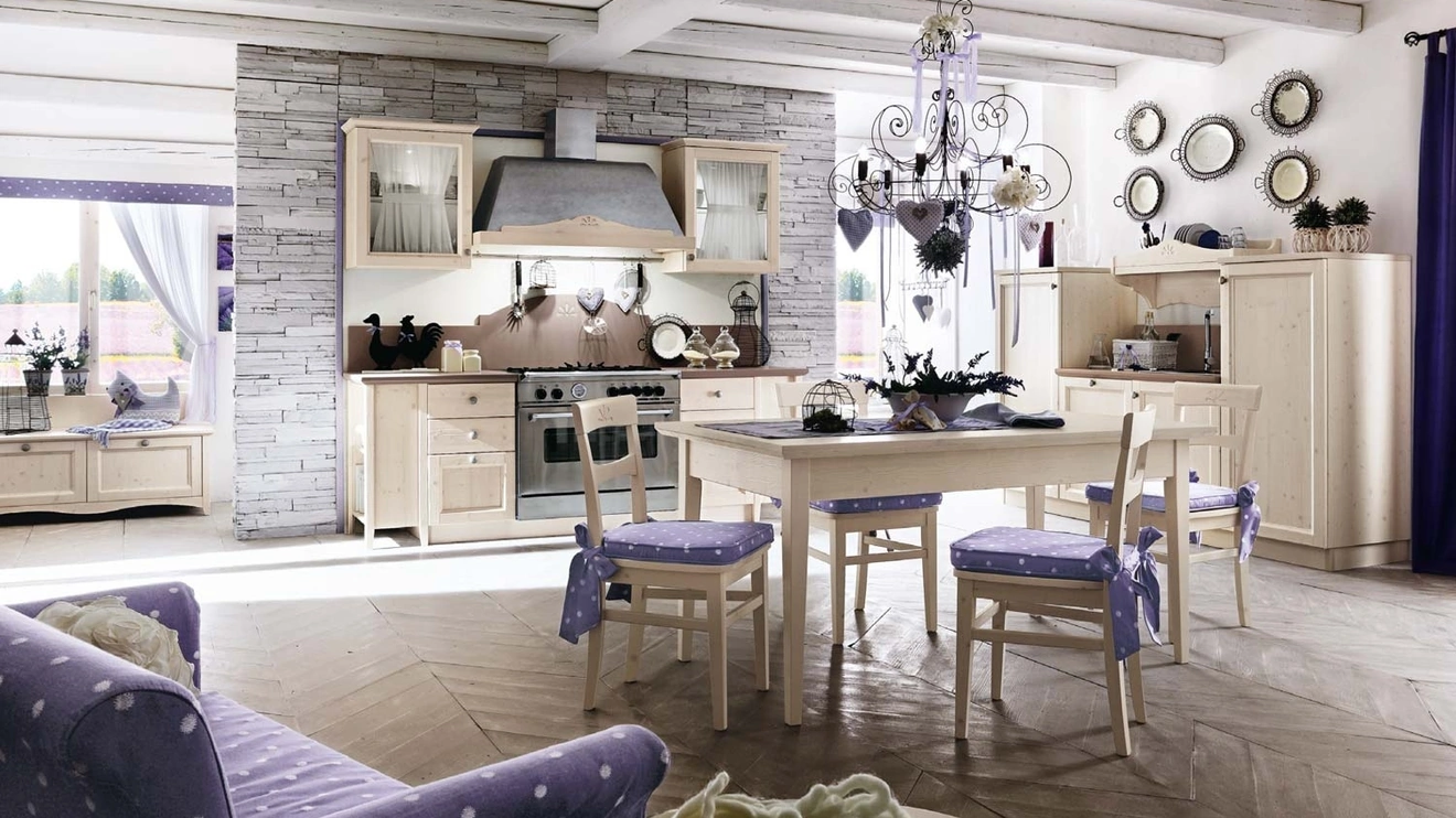 Cucina Classica ad angolo Everyday Cotone di Callesella