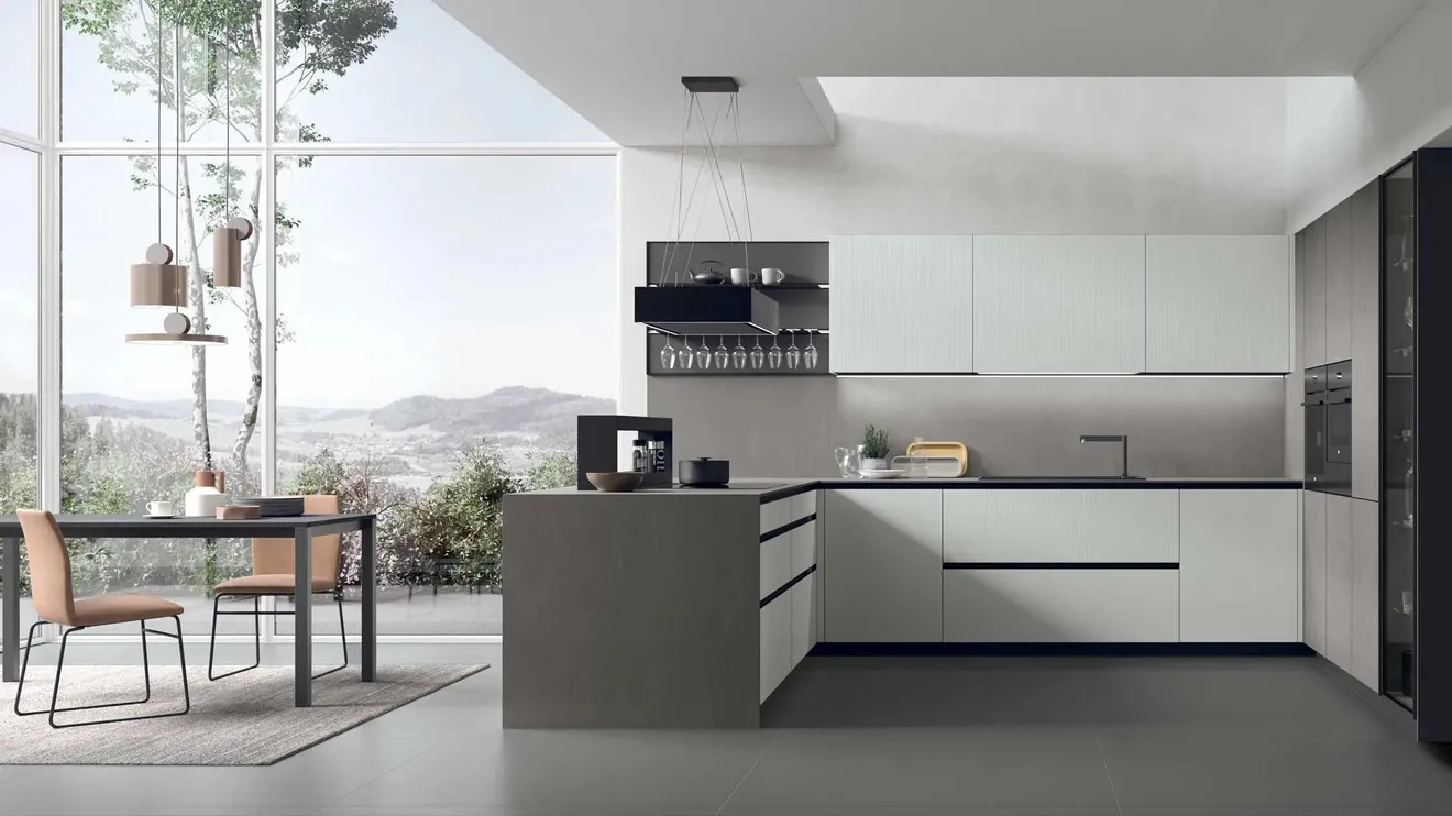 Cucina Moderna con penisola Aliant 14 di Stosa