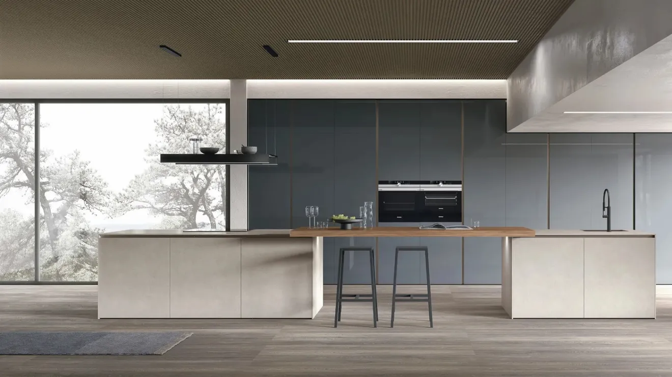 Cucina Moderna con doppia isola Aliant 04 di Stosa