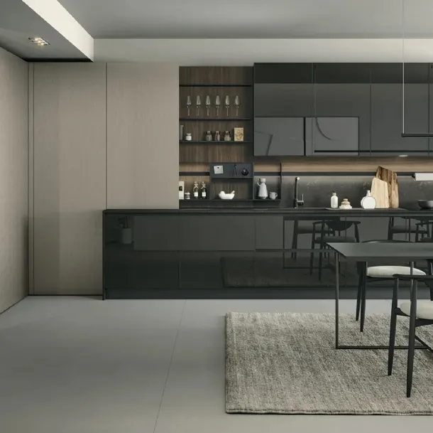 Cucina Moderna lineare Aria Tech 01 di Forma Cucine