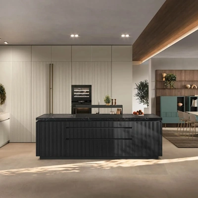 Cucina Moderna con isola Color Trend 01 di Stosa