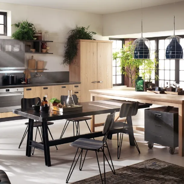 Cucina Moderna Diesel Social Kitchen in Rovere Nodato di Scavolini