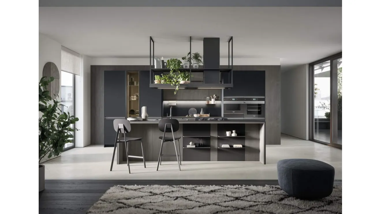Cucina Moderna con isola Hera Composizione 06 di Prima Cucine