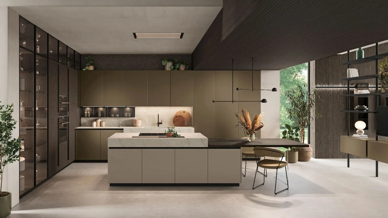 Cucina Moderna con isola Metropolis 01 di Stosa