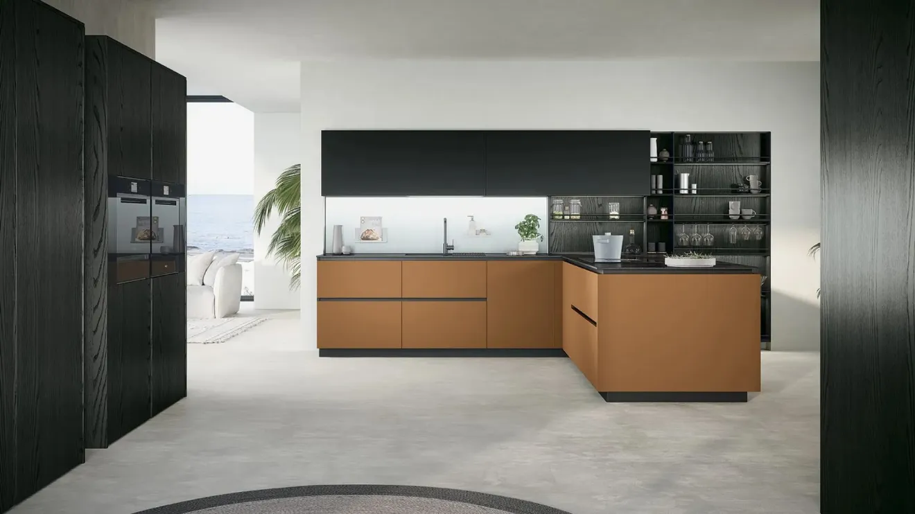 Cucina Moderna con penisola Trend 03 di Forma Cucine